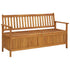 Patio Storage Bench 58.3" Solid Acacia Wood - WoodPoly.com