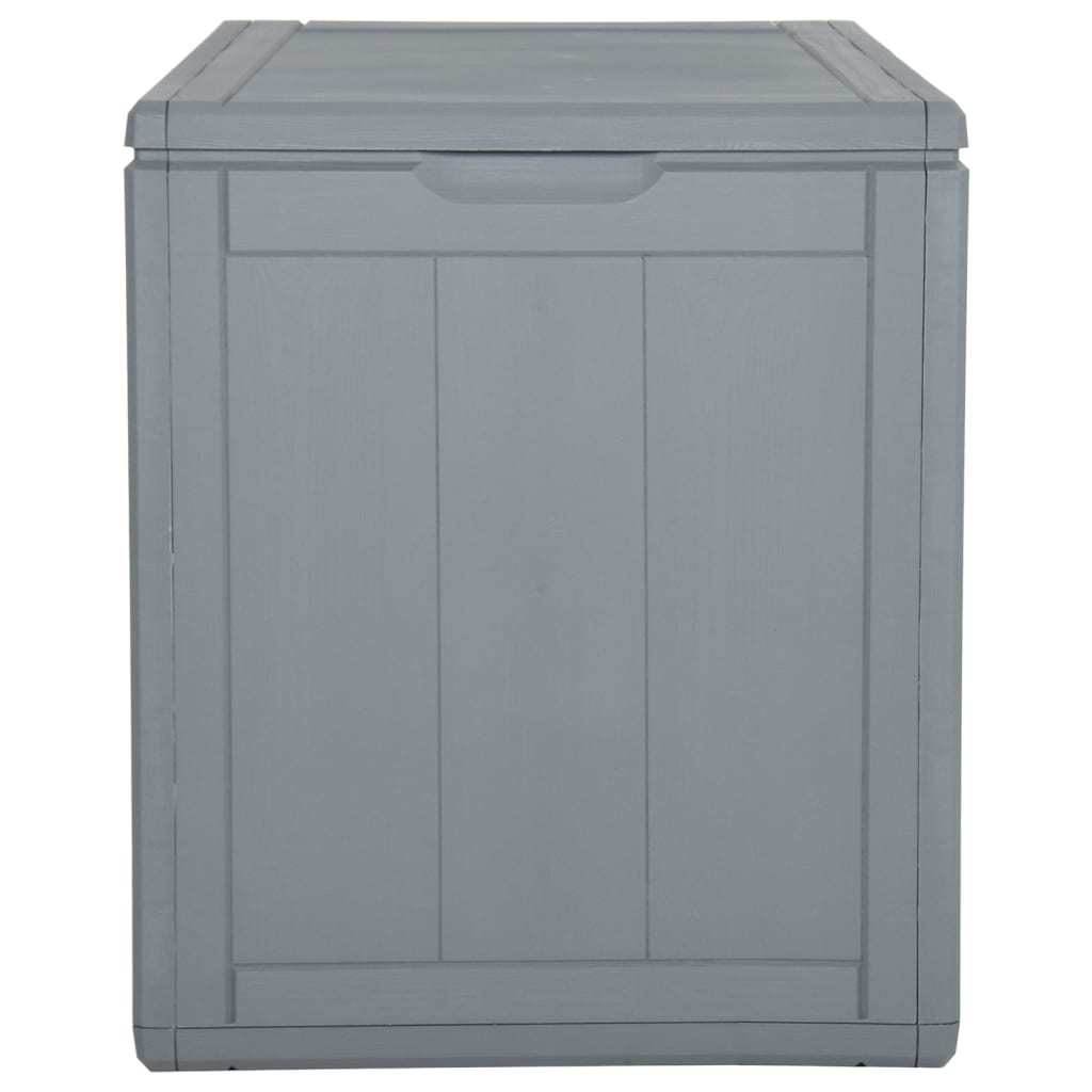Patio Storage Box 23.8 gal Gray PP Rattan