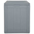 Patio Storage Box 23.8 gal Gray PP Rattan