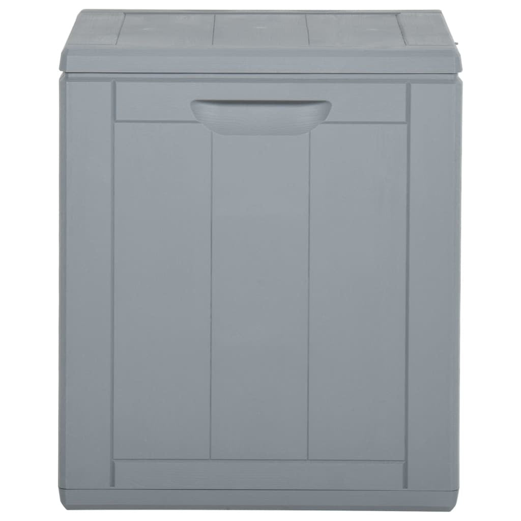 Patio Storage Box 23.8 gal Gray PP Rattan