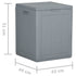 Patio Storage Box 23.8 gal Gray PP Rattan