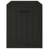 Patio Storage Box Black 21.9"x16.9"x20.9" Polypropylene