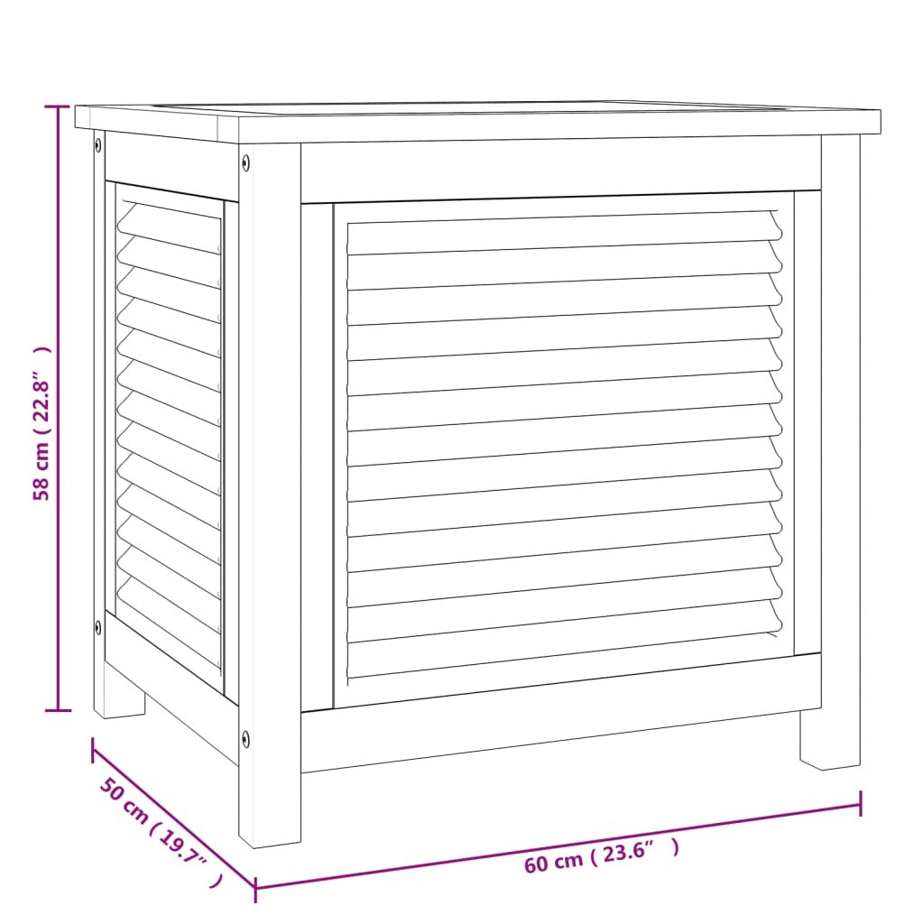 Patio Storage Box with Bag 23.6