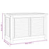 Patio Storage Box with Bag 35.4"x19.7"x22.8" Solid Wood Teak