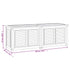Patio Storage Box with Bag 59.1"x19.7"x20.9" Solid Wood Teak