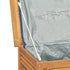 Patio Storage Box with Bag 68.9"x19.7"x20.9" Solid Wood Teak