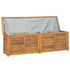 Patio Storage Box with Bag 68.9"x19.7"x20.9" Solid Wood Teak