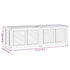 Patio Storage Box with Bag 68.9"x19.7"x20.9" Solid Wood Teak