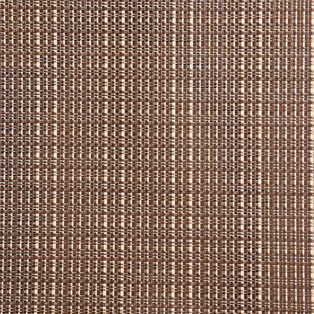 Patio Swivel Chairs 2 pcs Textilene and Steel Brown - WoodPoly.com