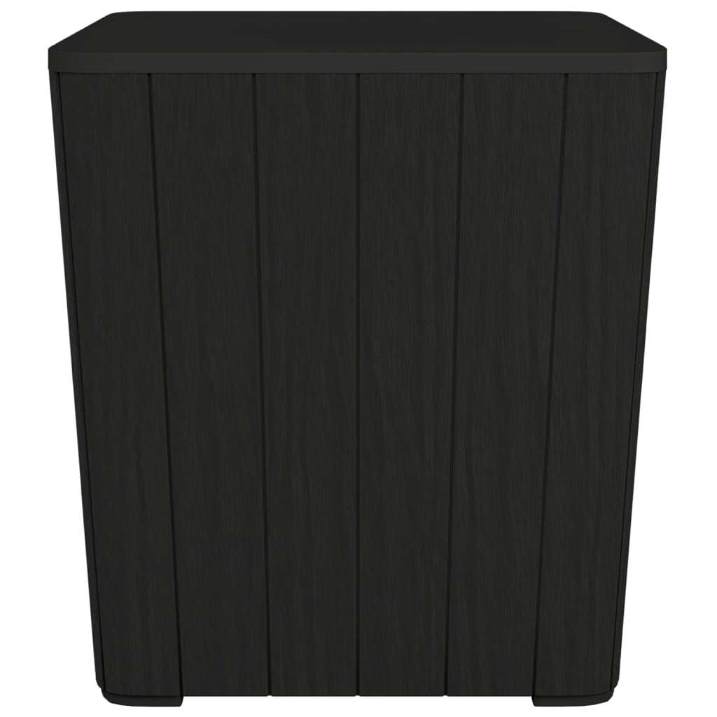 Patio Table with Removable Lid Black Polypropylene