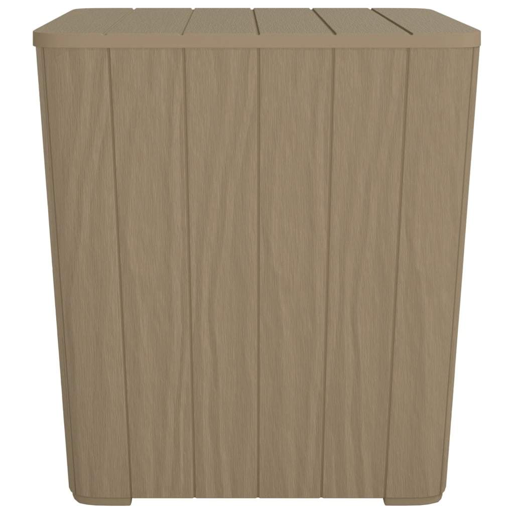Patio Table with Removable Lid Light Brown Polypropylene