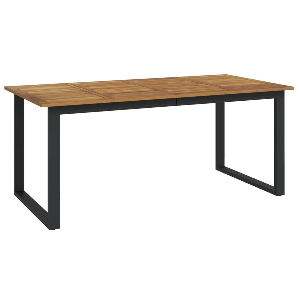 Patio Table with U-shaped Legs 70.9