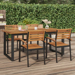 Patio Table with U-shaped Legs 70.9"x35.4"x29.5" Solid Wood Acacia