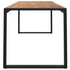 Patio Table with U-shaped Legs 70.9"x35.4"x29.5" Solid Wood Acacia