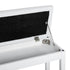 Piano Bench, Duet Piano Chair with Faux Leather Padded Cushion and Wooden Frame, Button Tufted Keyboard Bench, White