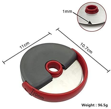 Pizza Cutter Wheel with Sharp Blade Pizza Slicer Comfortable and Safety Rubber Guard Easy to Cut and Clean Pizza Roller Blade - WoodPoly.com