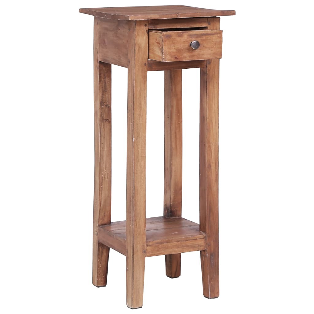 Plant Stand 11.8"x11.8"x29.5" Solid Reclaimed Wood