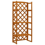 Plant Stand with Trellis Orange 23.6"x11.8"x55.1" Solid Firwood - WoodPoly.com