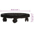 Plant Trolleys with Wheels 2 pcs Diameter 11.8" Black 374.8 lb