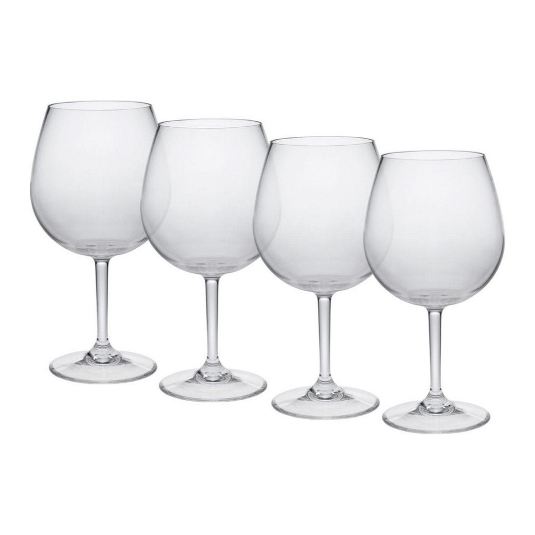 Plastic Wine Glasses Set of 4 (23oz), BPA Free Tritan Wine Glass Set, Unbreakable Red Wine Glasses, White Wine Glasses
