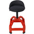 Pneumatic 360 Degree Swivel Stool, Mechanics Rolling Creeper Seat, Heavy Duty Mechanics Stool, red