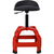 Pneumatic 360 Degree Swivel Stool, Mechanics Rolling Creeper Seat, Heavy Duty Mechanics Stool, red