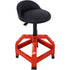 Pneumatic 360 Degree Swivel Stool, Mechanics Rolling Creeper Seat, Heavy Duty Mechanics Stool, red