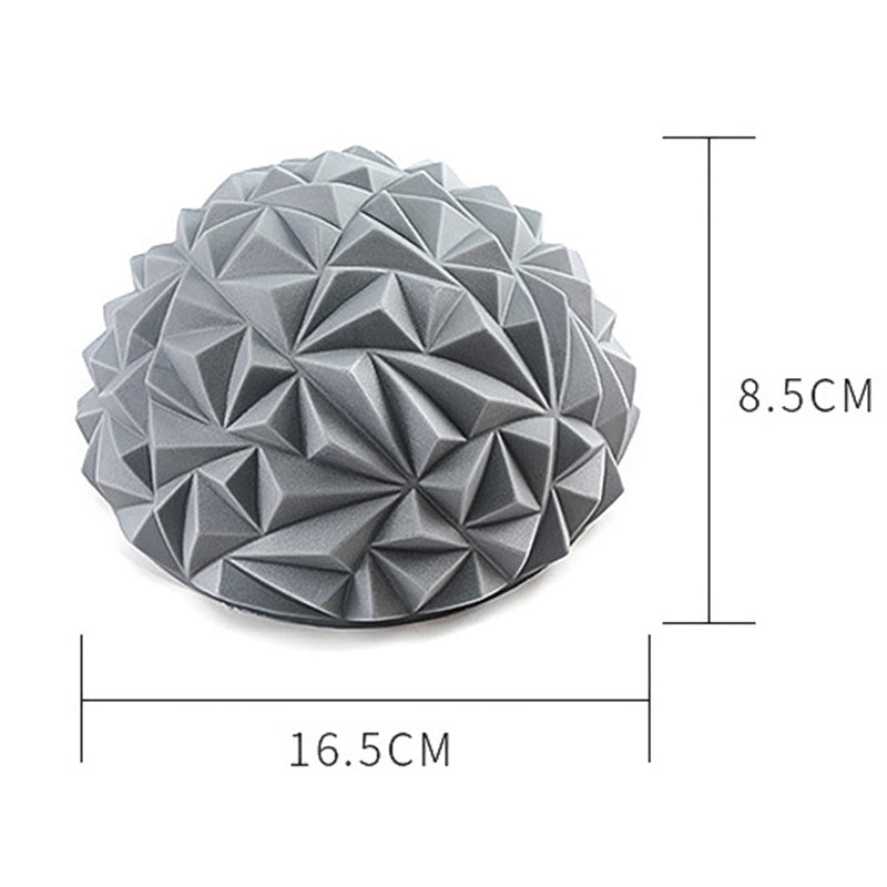 Polygonal Design Massage Ball Balancing Pods Half Round Yoga Balance Massager Ball for Children and Adults Fitness Exercise Gym Pods - WoodPoly.com