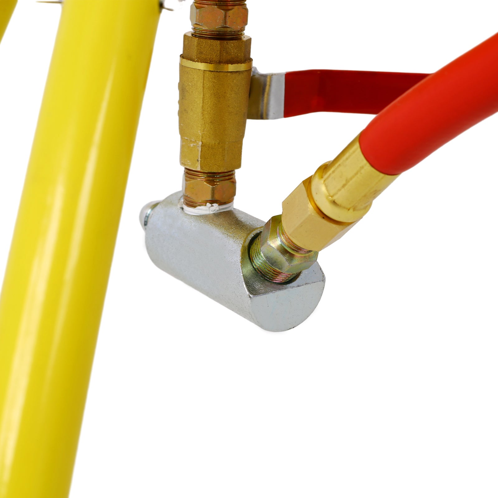 Portable 5-Gallons Air Sand Blaster Handle Sandblasting 5-Gal Air Media Abrasive Blasting Tank w/Blast Gun, yellow