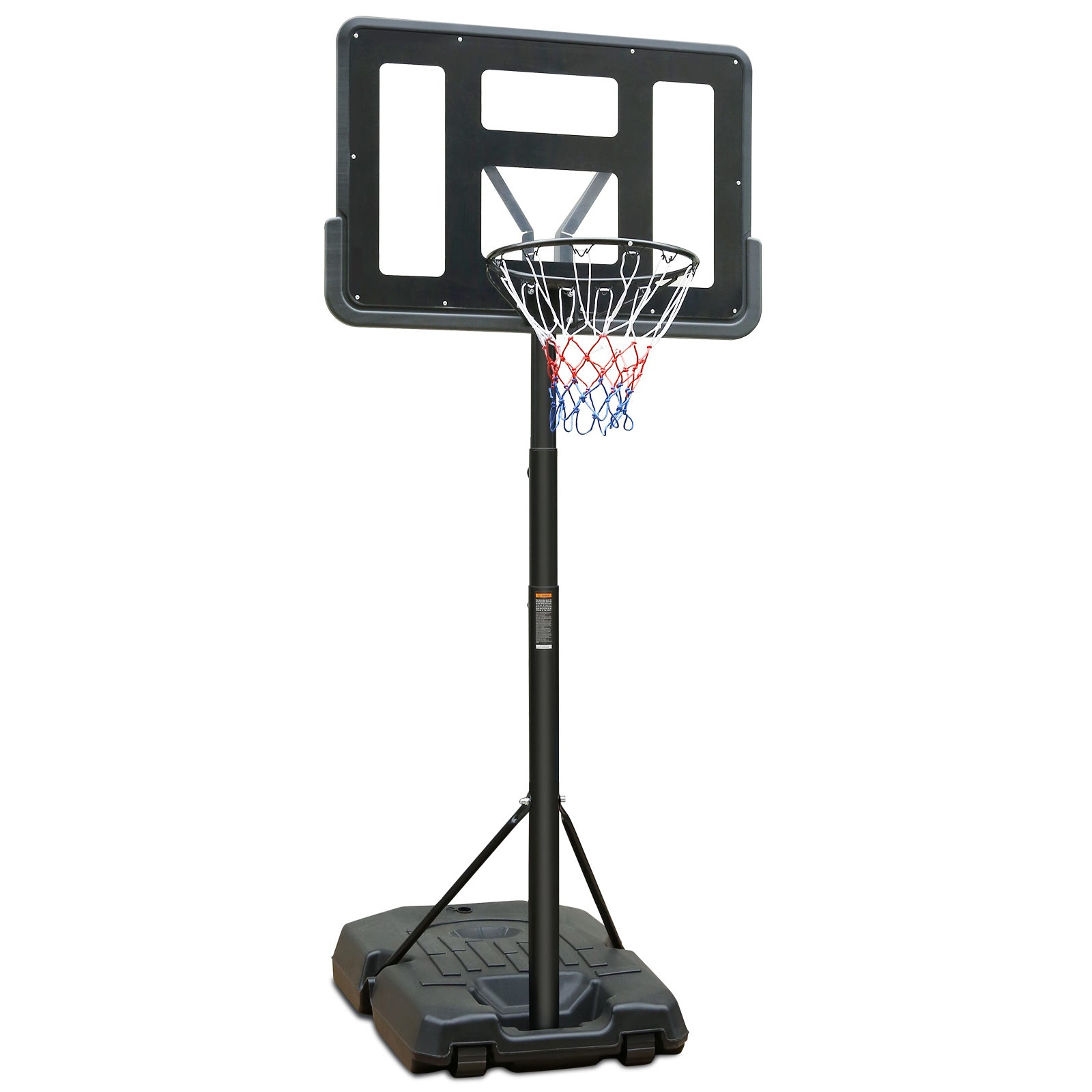 Portable Basketball Hoop Height Adjustable basketball hoop stand 6.6ft - 10ft with 44 Inch Backboard and Wheels for Adults Teens Outdoor Indoor