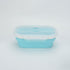 Portable foldable silicone lunch box