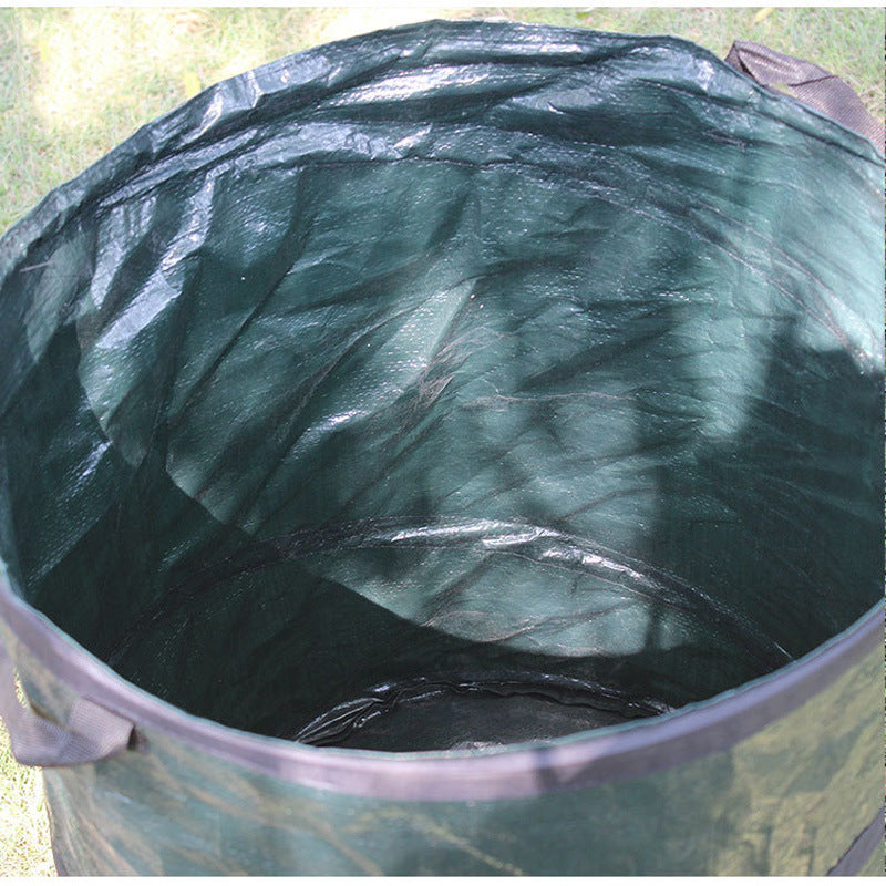 Portable Pop up Trash Bin 22-Gallon Capacity Folding Leaf Bag - WoodPoly.com