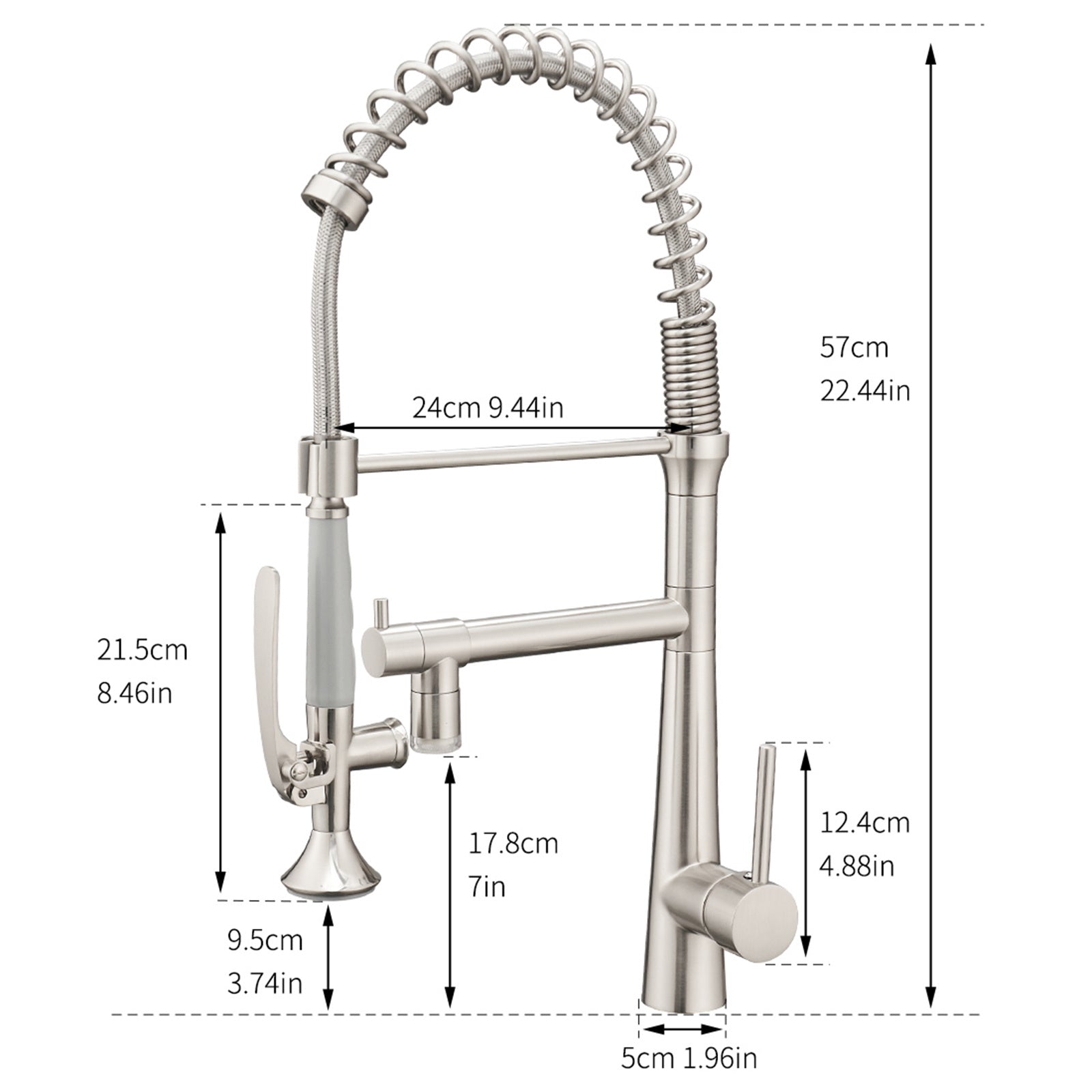 Pull Down Kitchen LED Sink Faucet with Sprayer
