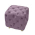 Purple Modern Velvet Upholstered Ottoman, Exquisite Small End Table, Soft Foot Stool,Dressing Makeup Chair, Comfortable Seat for Living Room, Bedroom, Entrance