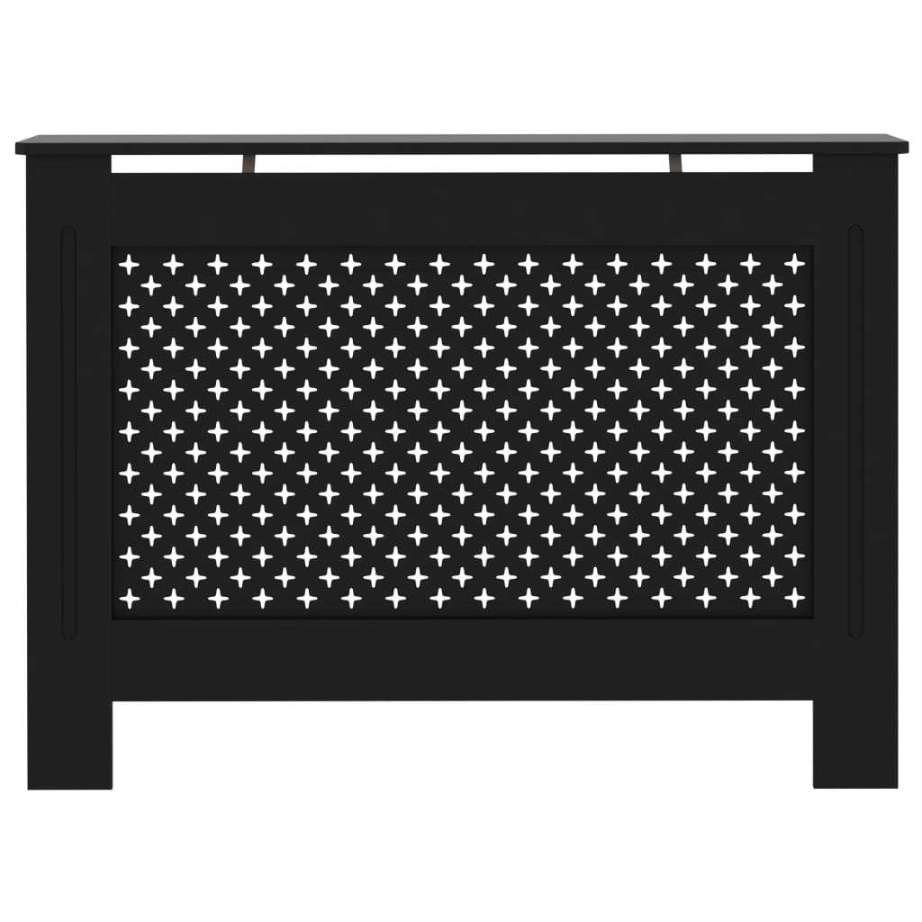 Radiator Cover Black 44.1"x7.5"x31.9" MDF - WoodPoly.com