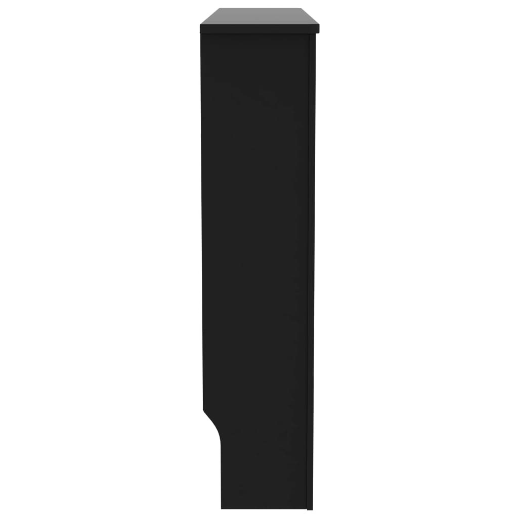 Radiator Cover Black 44.1"x7.5"x31.9" MDF - WoodPoly.com