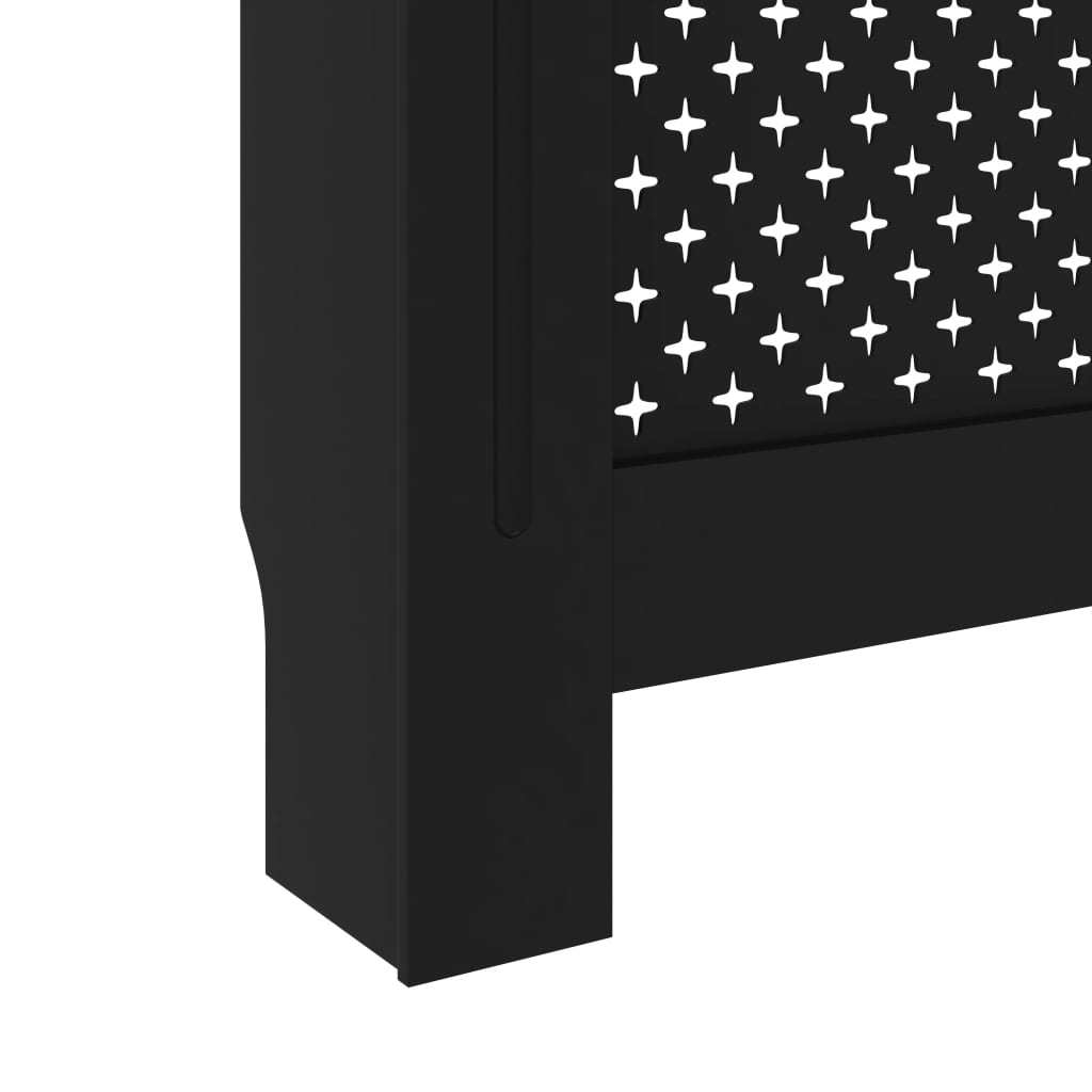 Radiator Cover Black 44.1"x7.5"x31.9" MDF - WoodPoly.com