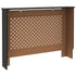 Radiator Cover Black 44.1"x7.5"x31.9" MDF - WoodPoly.com