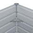 Raised Garden Bed 39.4"x39.4"x17.7" Galvanized Steel Gray - WoodPoly.com