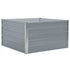 Raised Garden Bed 39.4"x39.4"x17.7" Galvanized Steel Gray - WoodPoly.com