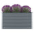 Raised Garden Bed 39.4"x39.4"x17.7" Galvanized Steel Gray - WoodPoly.com