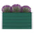 Raised Garden Bed 39.4"x39.4"x17.7" Galvanized Steel Green - WoodPoly.com