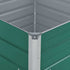 Raised Garden Bed 39.4"x39.4"x17.7" Galvanized Steel Green - WoodPoly.com