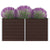 Raised Garden Bed 63"x31.5"x17.7" Galvanized Steel Brown - WoodPoly.com