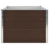 Raised Garden Bed 63"x31.5"x17.7" Galvanized Steel Brown - WoodPoly.com