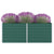 Raised Garden Bed 63"x31.5"x17.7" Galvanized Steel Green - WoodPoly.com