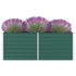 Raised Garden Bed 63"x31.5"x17.7" Galvanized Steel Green - WoodPoly.com