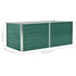Raised Garden Bed 63"x31.5"x17.7" Galvanized Steel Green - WoodPoly.com