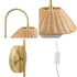 Rattan Weave Wall Sconce