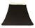 Rectangle Bell Hardback Lampshade with Washer Fitter, Black Natural Fabric Lampshade with White Lining for Table Lamps, 5" Top x 12" Bottom x 9" Height